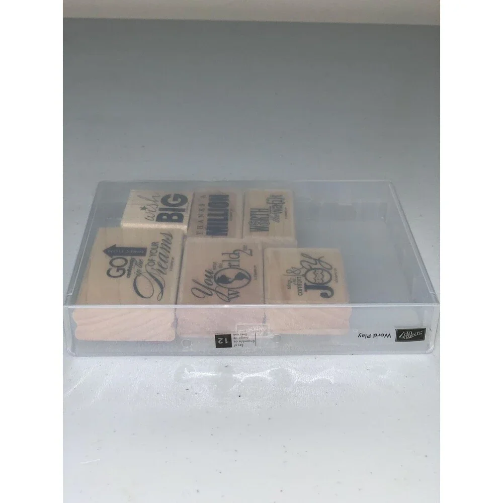 Stampin Up! All Year Cheer Cling Stamp Set Scrapbook Invitation Note Card Design